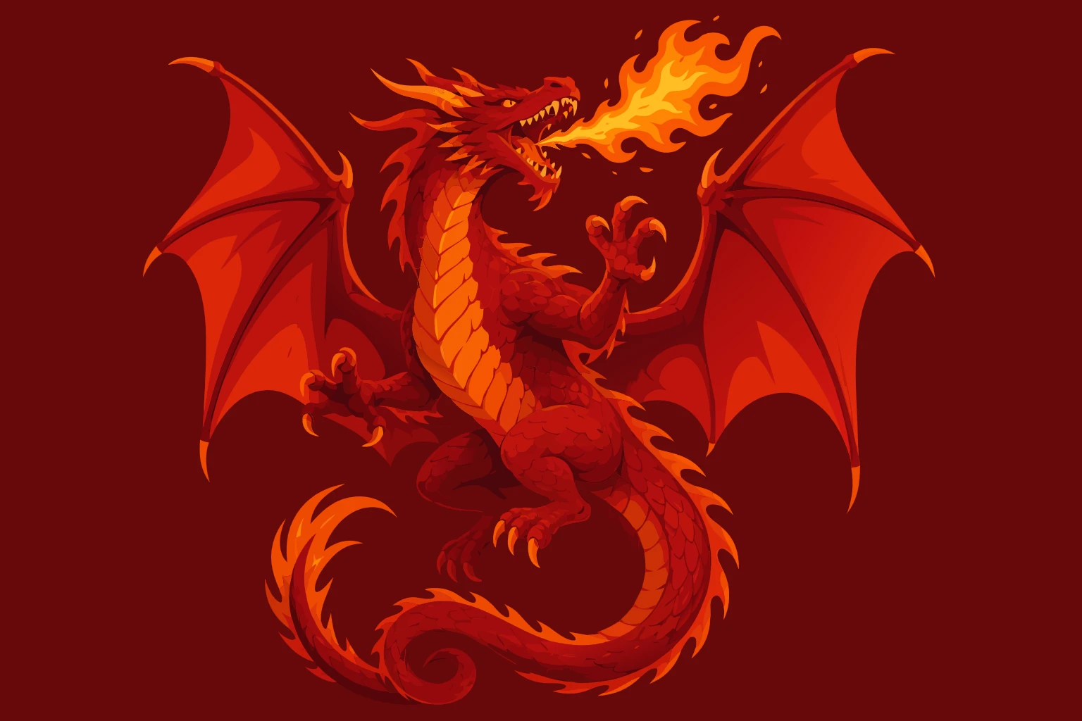 AI-generated dragon character art
