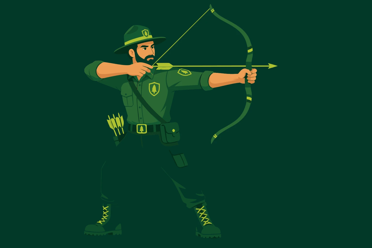 AI-generated ranger hunter character art