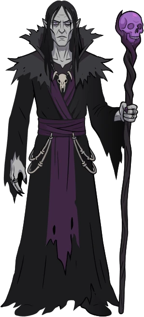 Dark fantasy necromancer