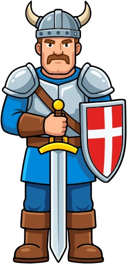 Retro pixel art knight