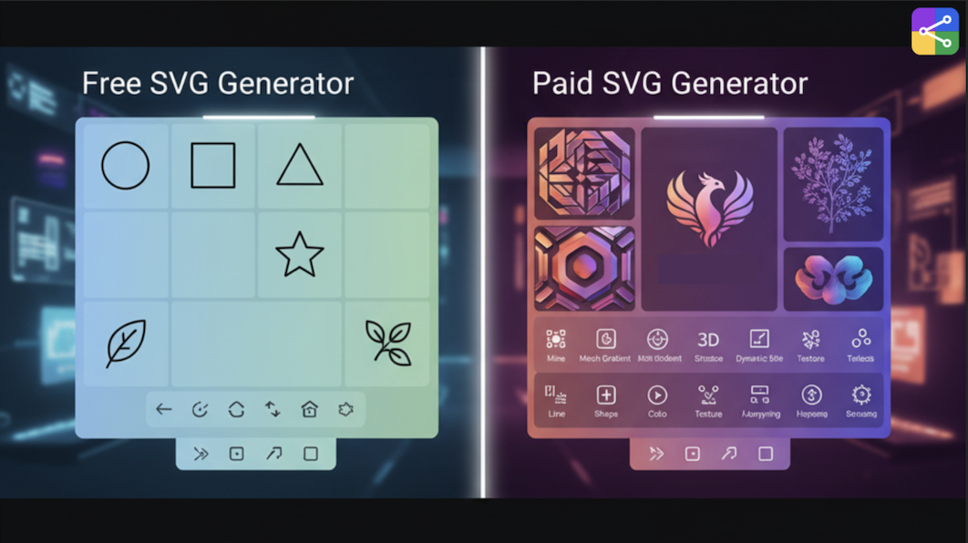 Free vs Paid SVG Generators comparison