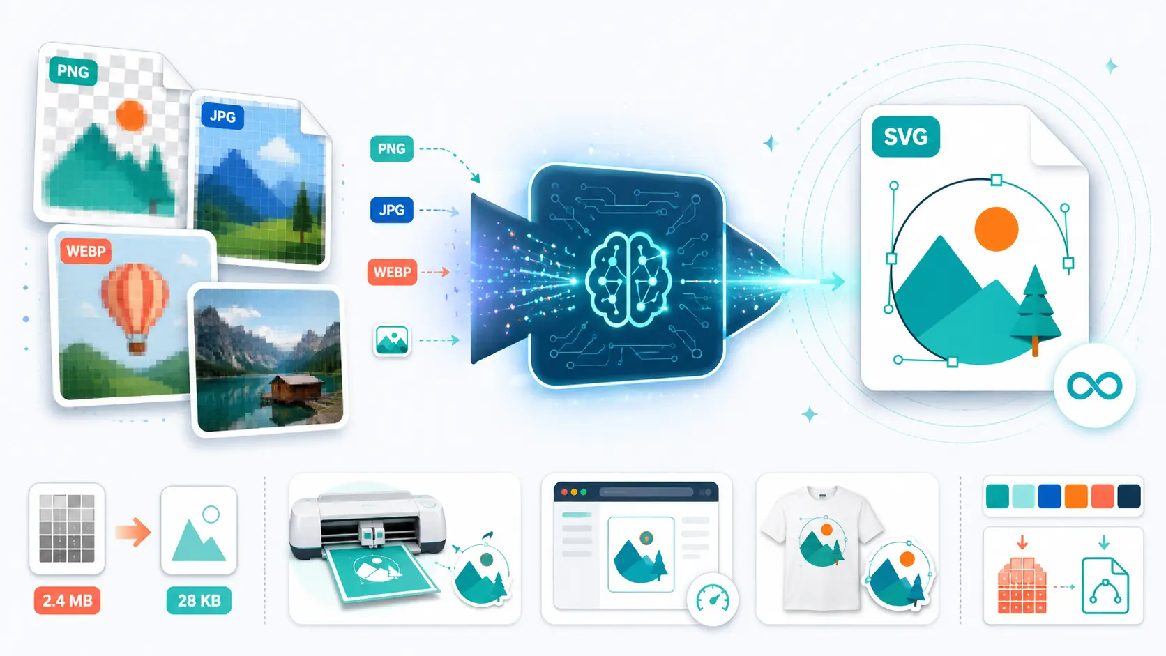 How to Convert Any Image to SVG with AI: Photos, PNG, JPG, WebP & More