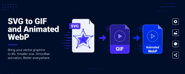 How to Convert SVG to GIF or Animated WebP for Social Media Posts