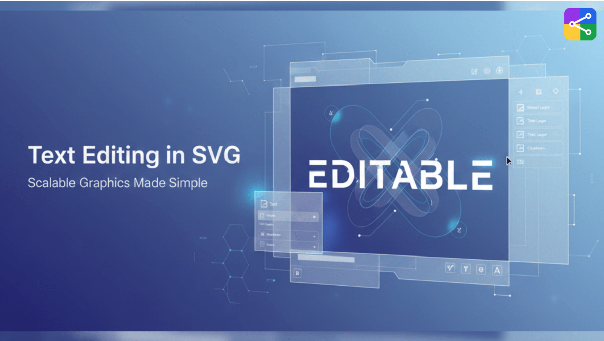 How to edit text in SVG without breaking structure - illustration
