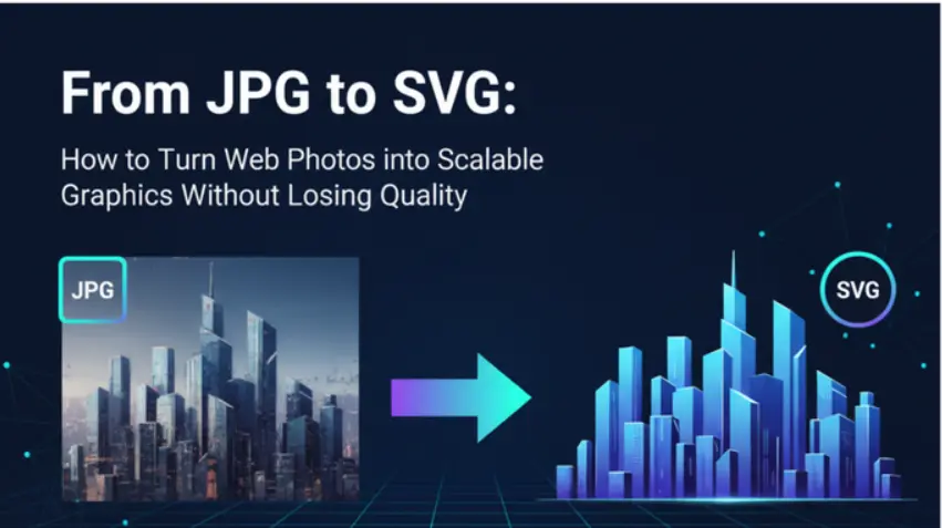 JPG to SVG conversion illustration
