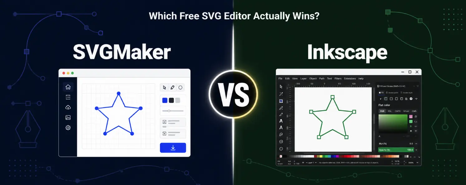 SVGMaker vs Inkscape: Which Free SVG Editor Wins Overall?