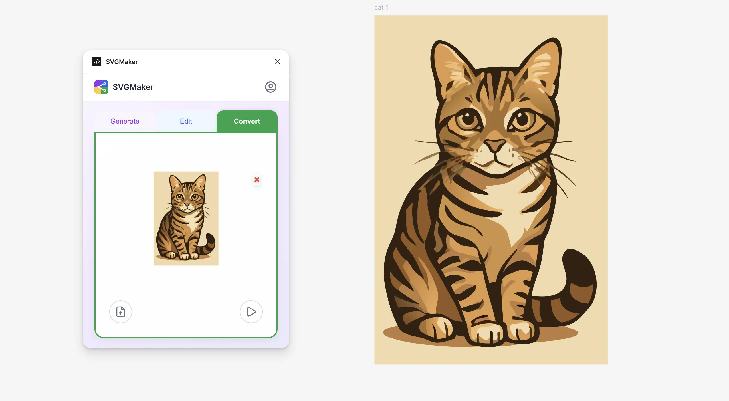 SVGMaker Convert tab in Figma plugin