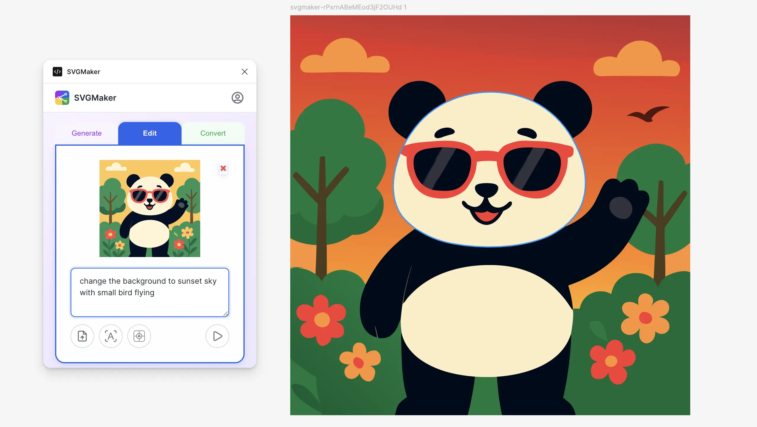 SVGMaker Edit tab in Figma plugin