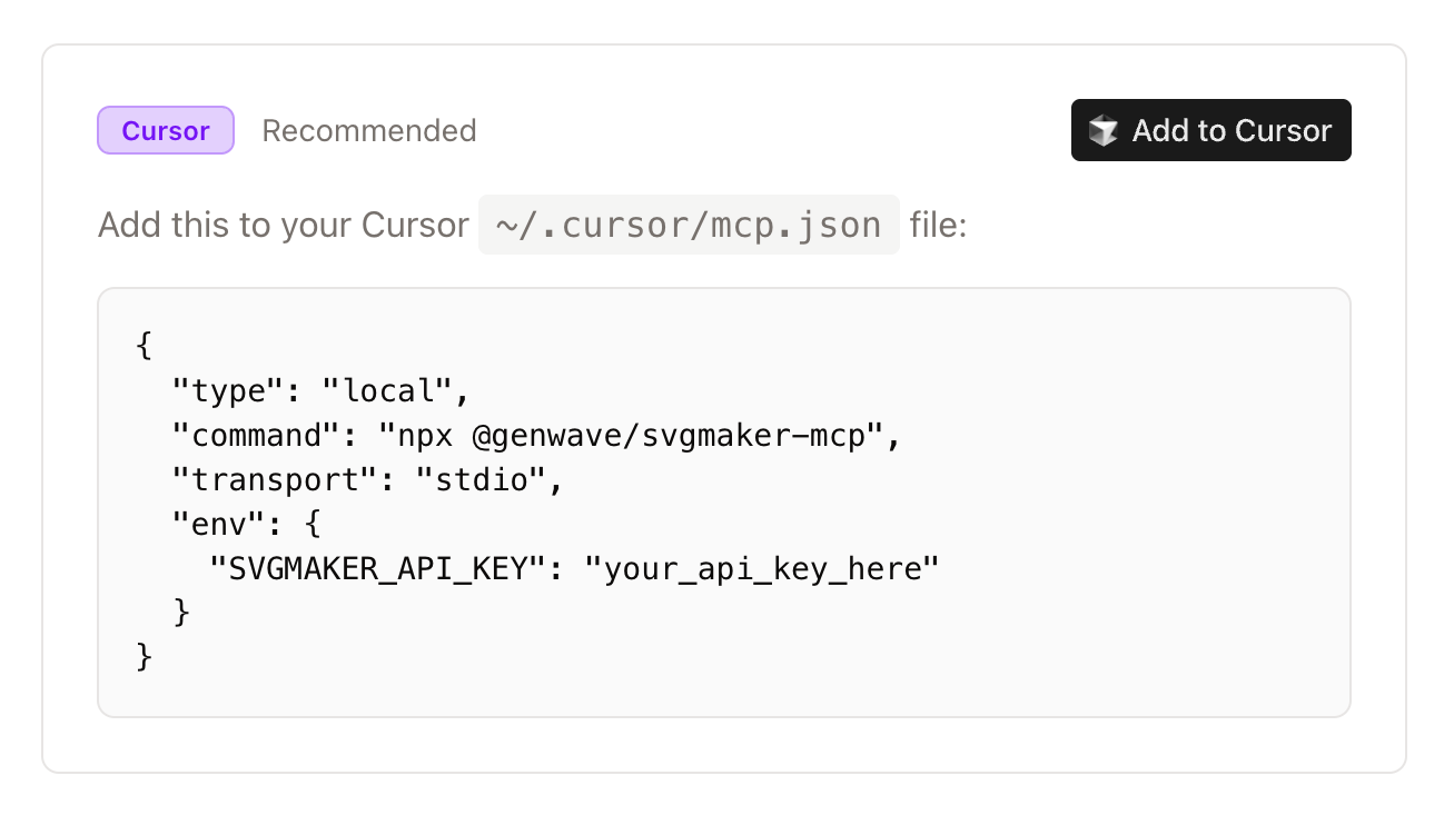 MCP Support for SVG
